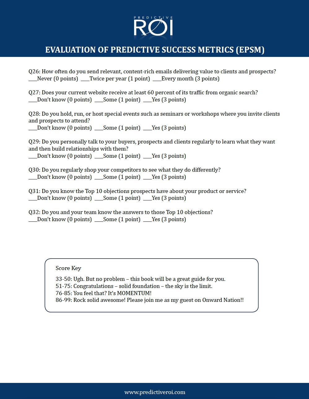 Business Assessment Questions | Systems you must put in your business