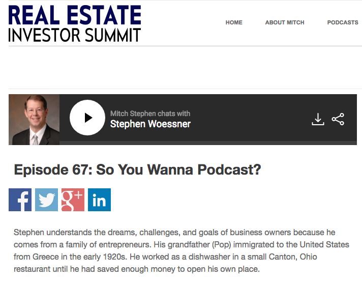 RE Investor Summit: How to Monetize Your Podcast